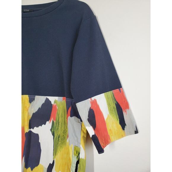 COS Top Womens Small Art To Wear Lagenlook Boho Colorful Minimalist - Picture 2 of 9